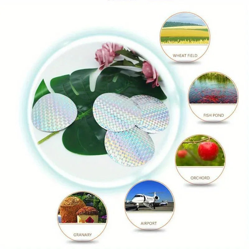 20-Pc Reflective Bird Repellent Scare Discs – Garden & Farm Bird Deterrent Discs Axl