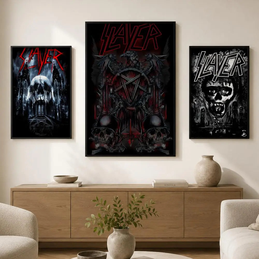 Slayer Album Poster – Waterproof Self-Adhesive HD Wall Art Wall Art Poster Axl