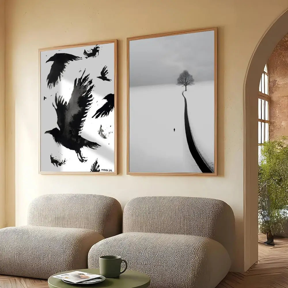 Minimalist Black & White Canvas Wall Art – HD Print Poster Canvas Wall Art Axl