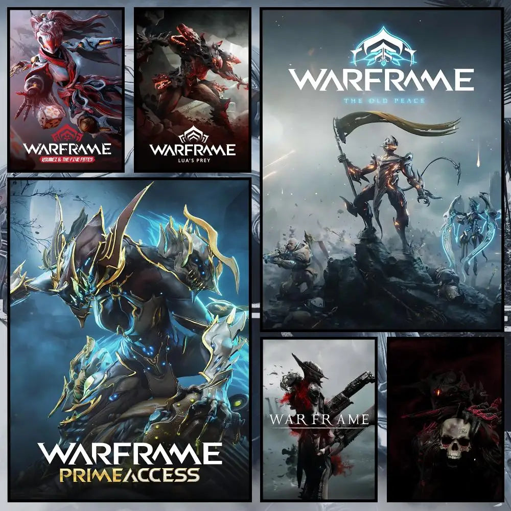 Warframe Game Poster – Self-Adhesive Waterproof Wall Art Wall Art Poster Axl