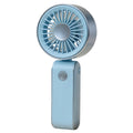 Foldable Mini Neck Fan – USB Rechargeable, 3 Speeds, Quiet Portable Mini Fan Axl Blue