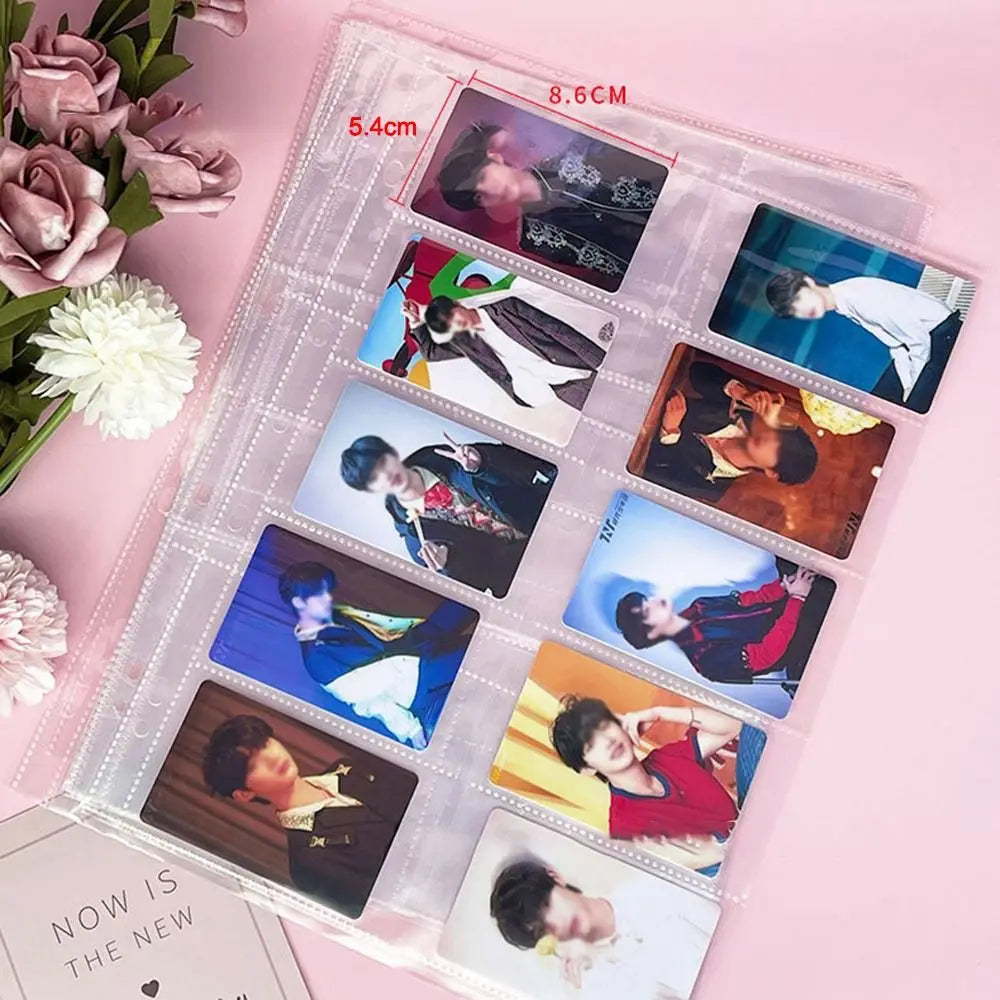 A4 Kpop Binder Refill Sheets – 10 Pc Multi-Pocket PP Sleeves Binder Refill Sleeves Axl