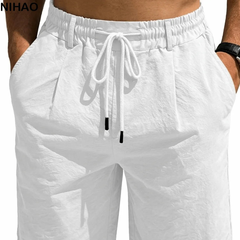 Men's Quick-Dry Elastic Waist Drawstring Shorts | Loose Fit Men's Casual Shorts Axl