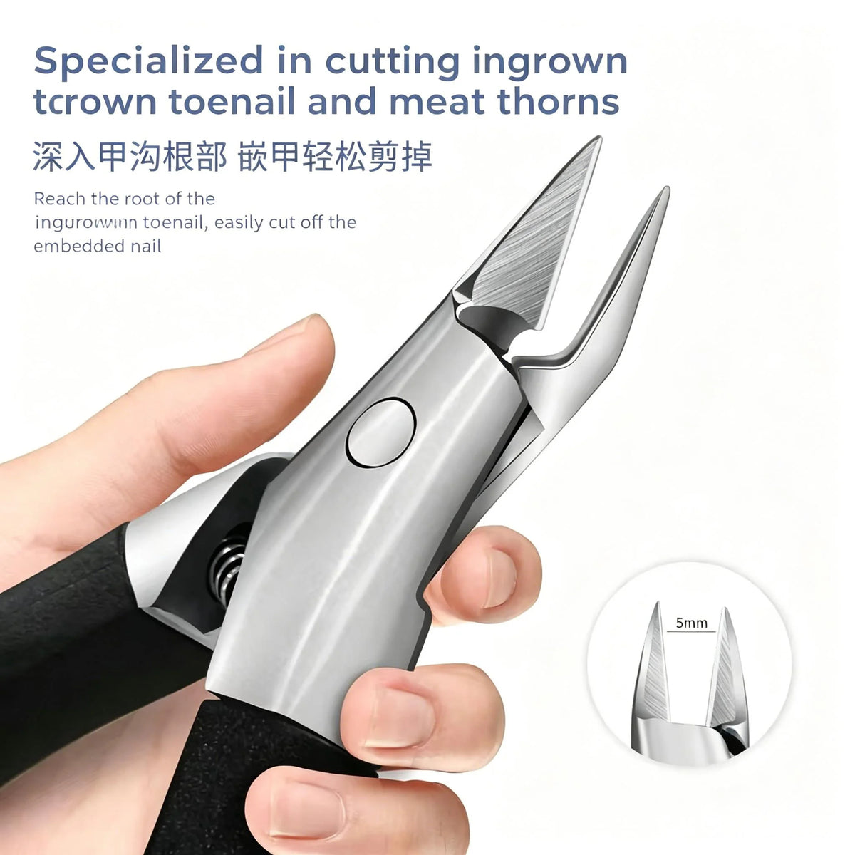 Stainless Steel Anti-Splash Slant Edge Nail Clipper Nail Clipper Axl