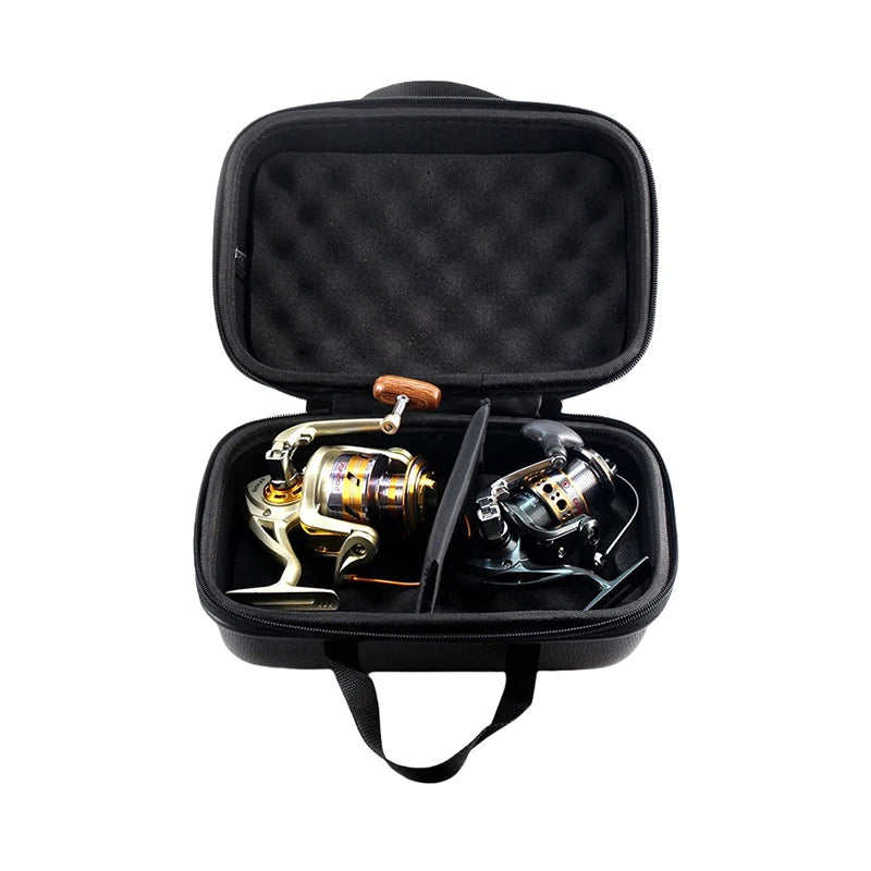 Fishing Reel Bag – Shockproof Waterproof PU Leather Case Fishing Reel Bag Axl