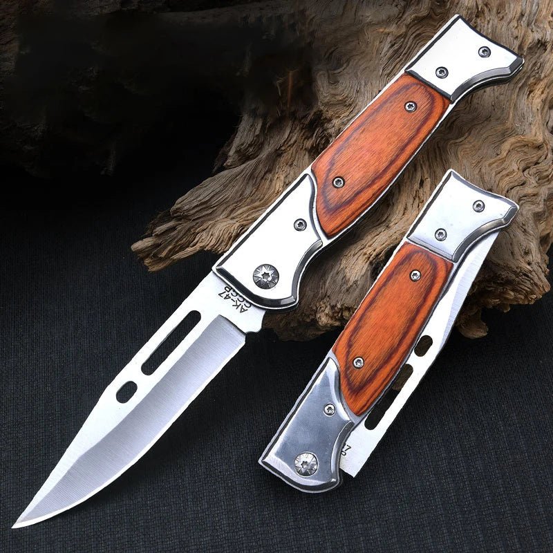 Stainless Steel Folding Knife – Camping, BBQ & Outdoor Use Folding Pocket Knife Axl