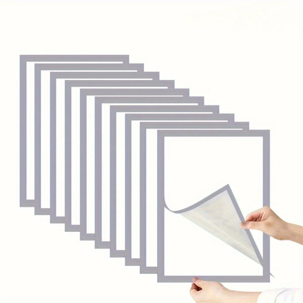 2-Pack A4 Magnetic Picture Frames | Self-Adhesive Wall Mount Magnetic Picture Frame Axl