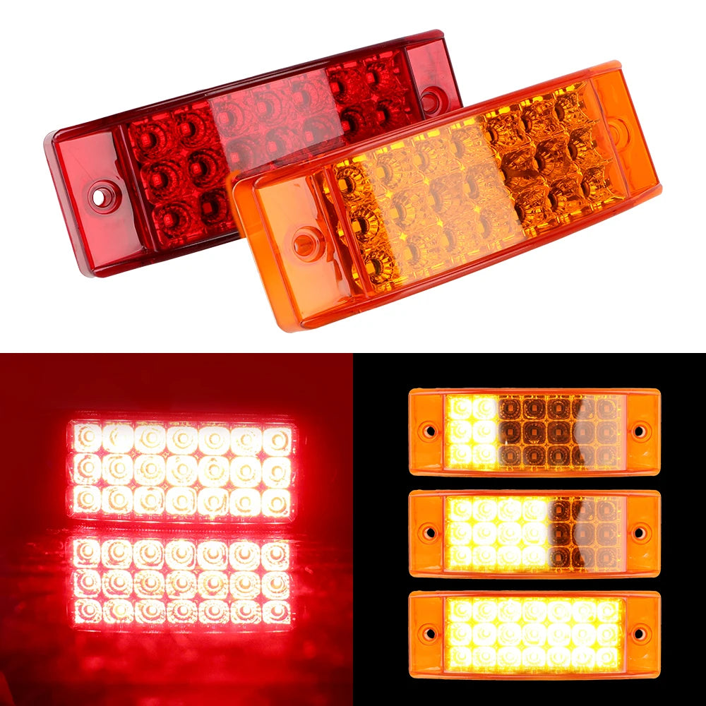 21 LED Flowing Tail Light Brake Indicator Lamp 12V 24V Truck LED Tail Light Axl