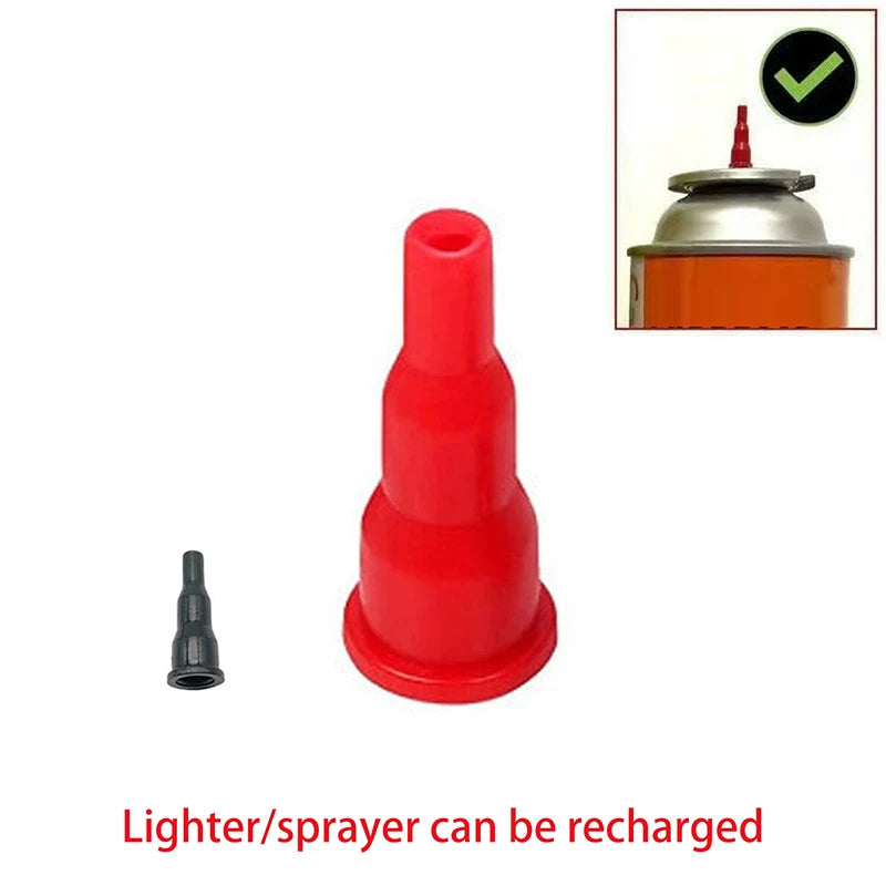 10-Pack Butane Nozzle Adapter – Cassette Gas Tank Refill Connector Gas Refill Adapter Axl