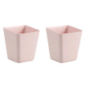 2-Pack Hanging Bucket Organizers for Rolling Carts & Walls Hanging Storage Bins Axl Pink