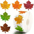 500 Maple Leaf Window Stickers – Reusable Autumn Decor Window Stickers Axl 500pcs-1ROLL