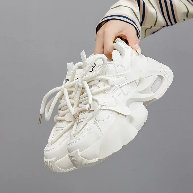 Women's Chunky Platform Sneakers – Breathable Thick Sole Platform Sneakers Axl
