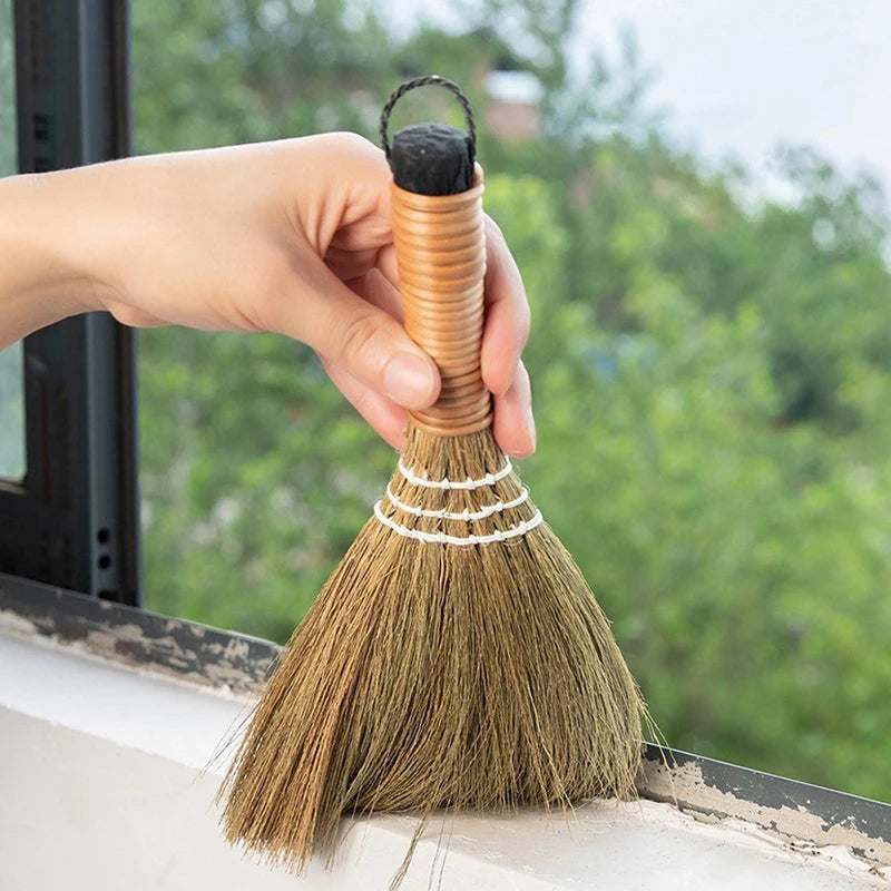 Miscanthus Desktop Dust Brush & Dustpan Set – Tabletop Broom Desktop Dust Brush Axl