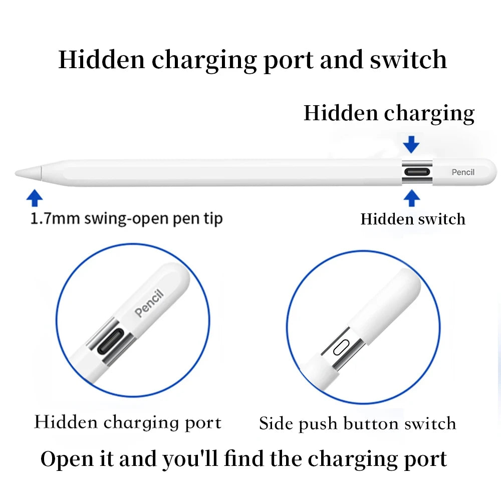 iPad Stylus Pen USB-C | Palm Rejection & Tilt Sensitivity Tablet Stylus Pen Axl Pencil USB-C