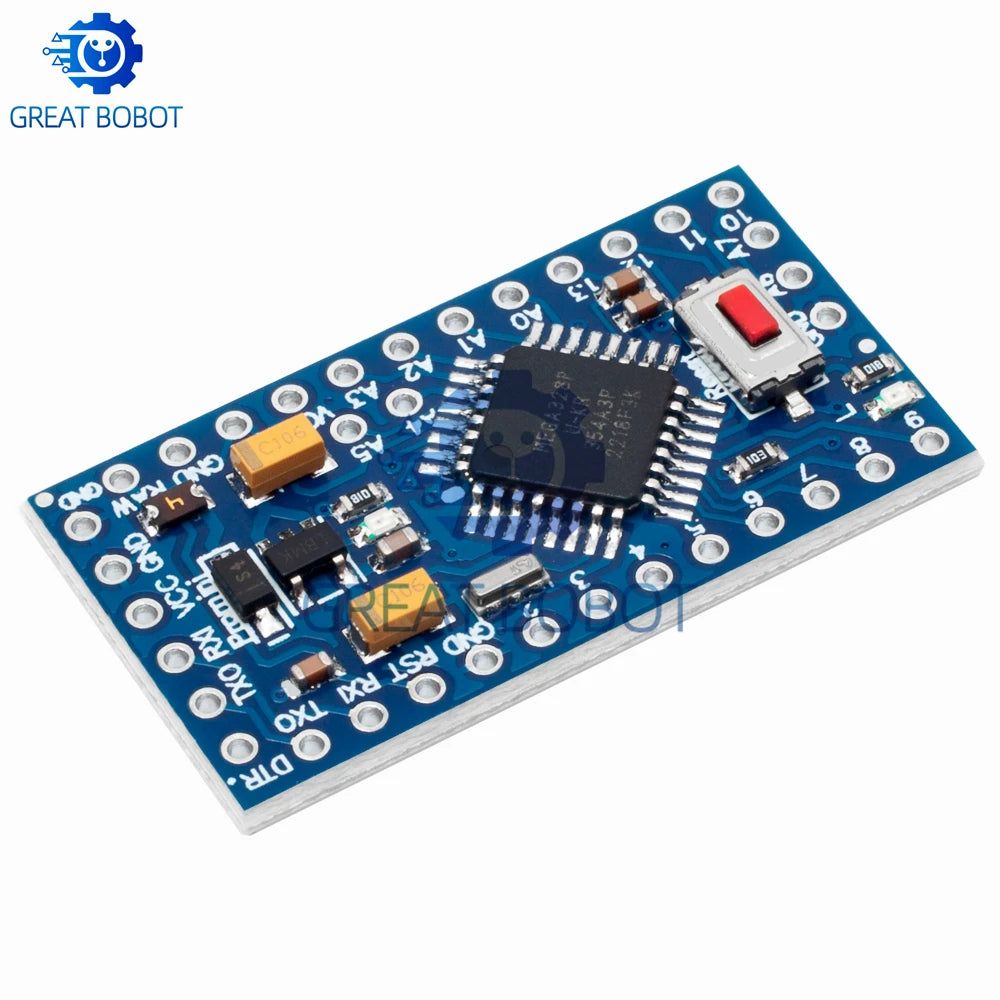 Pro Mini ATMEGA328P 5V/16MHz & 3.3V/8MHz Arduino Board Microcontroller Board Axl
