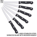 Steak Knives Set 4–12 Pc | Serrated Stainless Steel BBQ Knife Steak Knife Set Axl 6 Pcs Steak Knife China Mainland