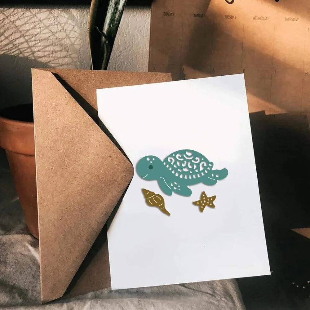 Turtle Metal Cutting Dies – Animal Die Cuts for Cards & Crafts Metal Cutting Dies Axl