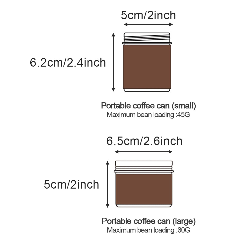 Airtight Coffee Bean Storage Canister | Aluminium Tin Can Coffee Storage Canister Axl