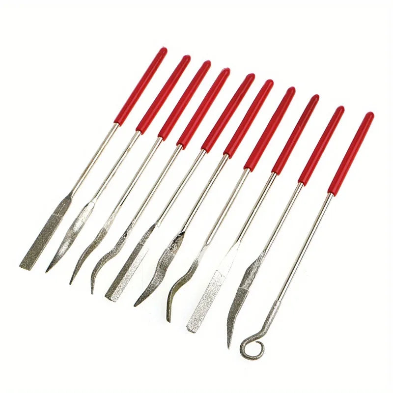 10-Pc Diamond Riffler Files Set – Jewelry, Watch & Metal Tools Diamond Riffler Files Axl