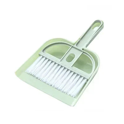Mini Broom & Dustpan Set – Pet Cage & Desktop Keyboard Cleaner Mini Broom Set Axl Green