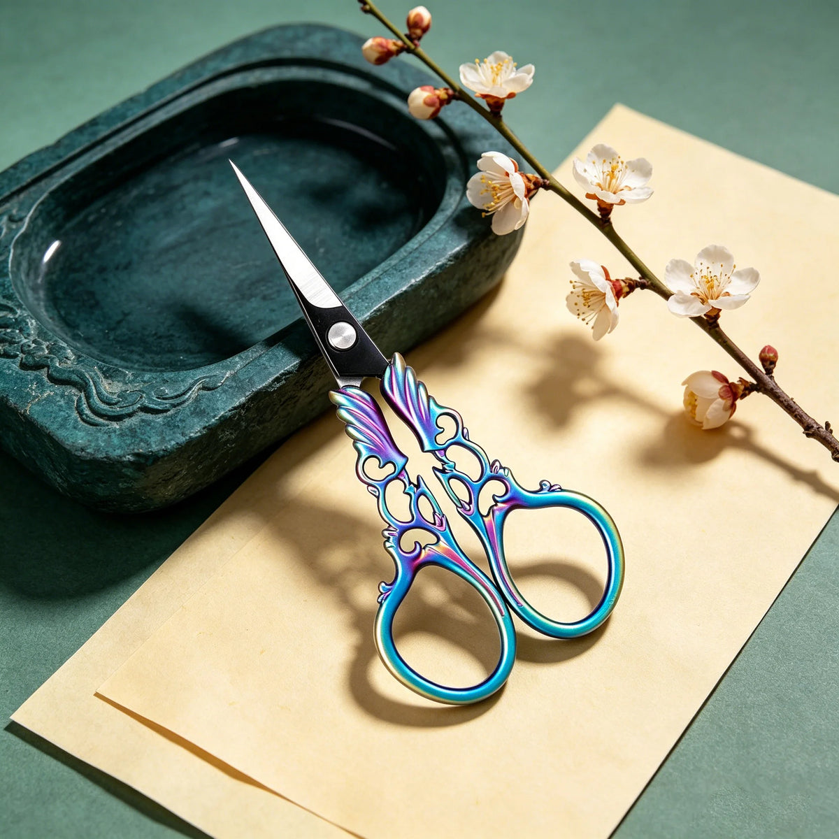 Sharp Embroidery Scissors – Stainless Steel Sewing Craft Tool Embroidery Scissors Axl Scissors-Color