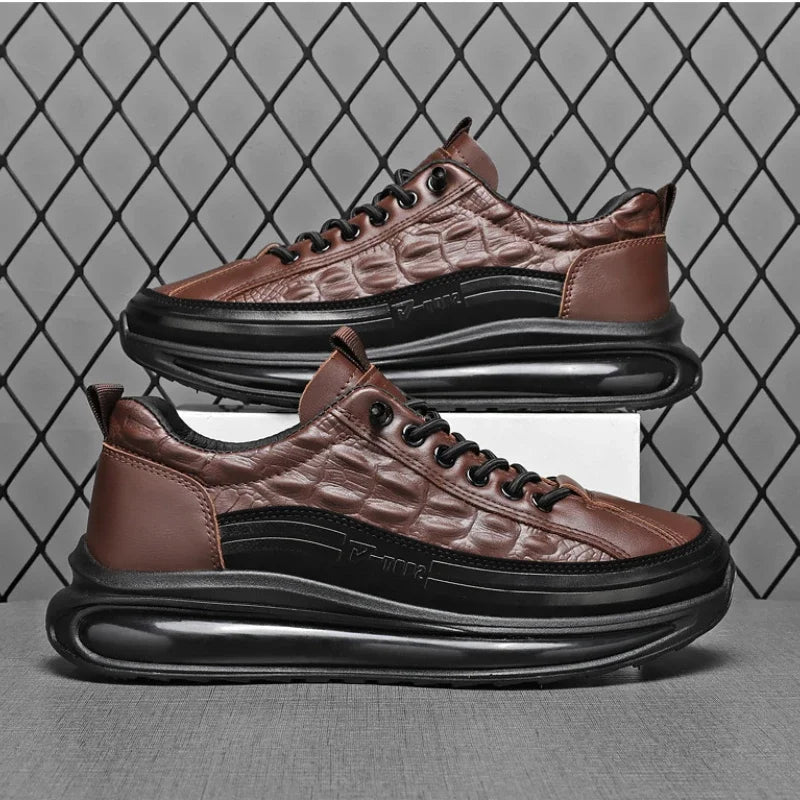 Men's Winter High-Top Casual Ankle Boots – Warm Lace-Up Men's Ankle Boots Axl
