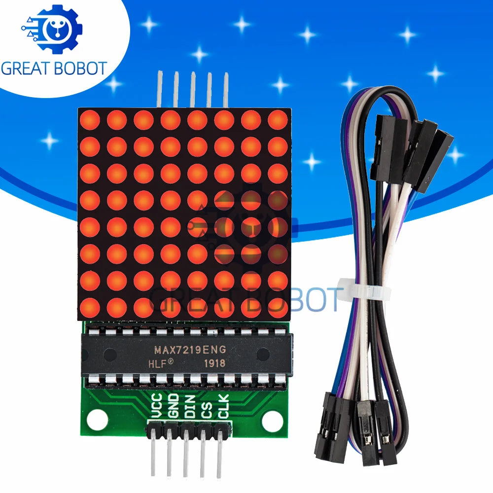 8x8 MAX7219 Dot LED Matrix Module for Arduino – 5V MCU LED Matrix Module Axl Default Title