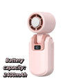 Compact Handheld Cooling Fan – USB Rechargeable Portable Handheld Cooling Fan Axl Pink