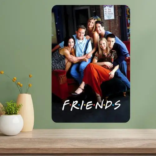 Friends TV Show Metal Poster Sign – Retro Aluminum Wall Décor Metal Wall Sign Axl aluminum sign aluminum 14x20cm