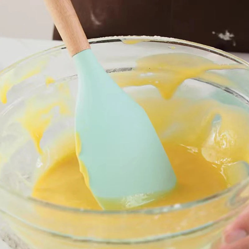 Silicone Baking Scraper – Non-Stick Butter & Chocolate Spatula Baking Scraper Spatula Axl