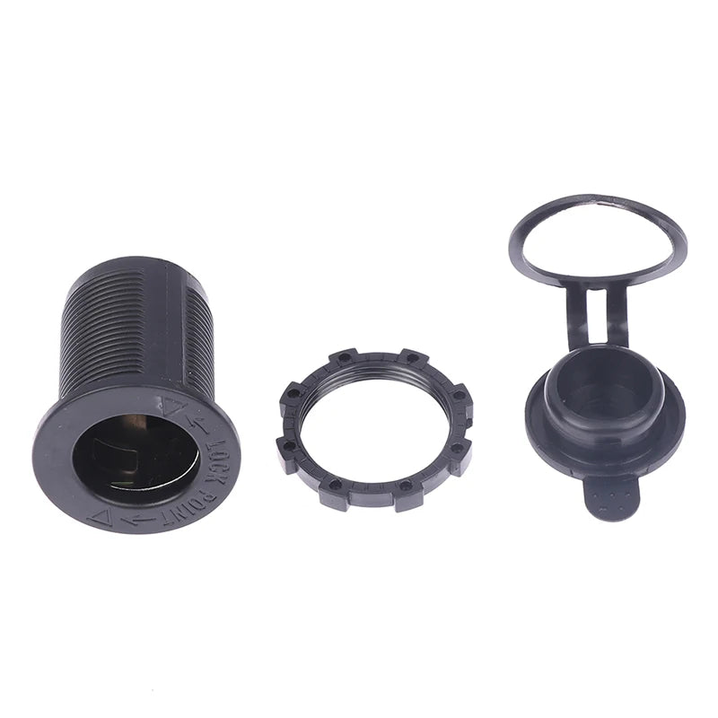 12V-24V Waterproof Cigarette Lighter Socket for Car, Boat & Bike Car Power Socket Axl