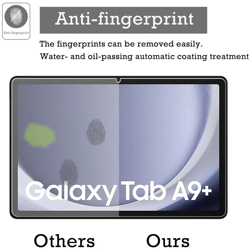 2-Pack Tempered Glass Screen Protector – Samsung Galaxy Tab A9+ Tablet Screen Protector Axl