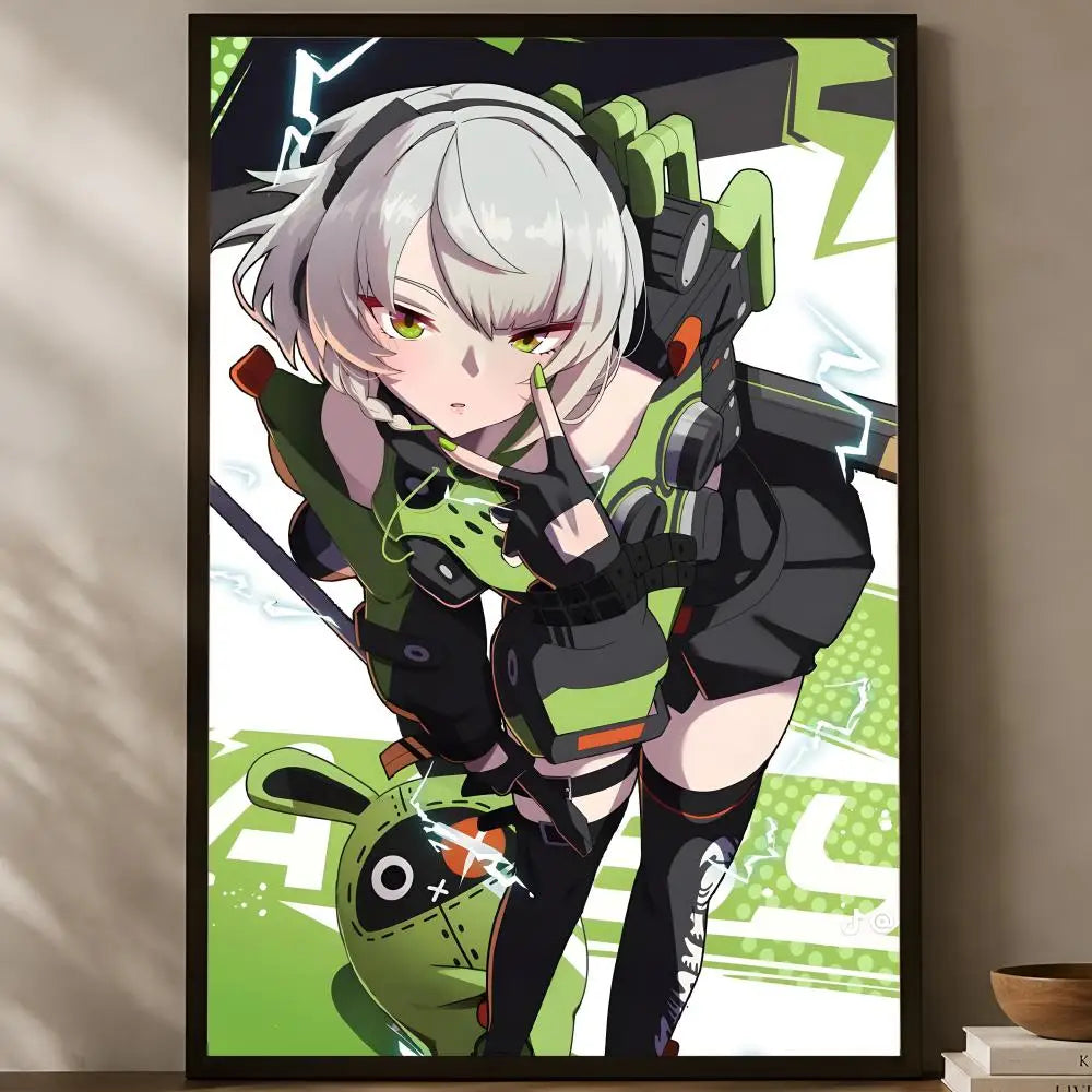 Zenless Zone Zero Self-Stick HD Wall Poster – Waterproof Wall Art Poster Axl