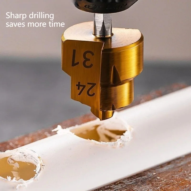 Stepped Drill Bit for PVC PPR Pipe – 20/25/32mm Core Tool Stepped Core Drill Bit Axl