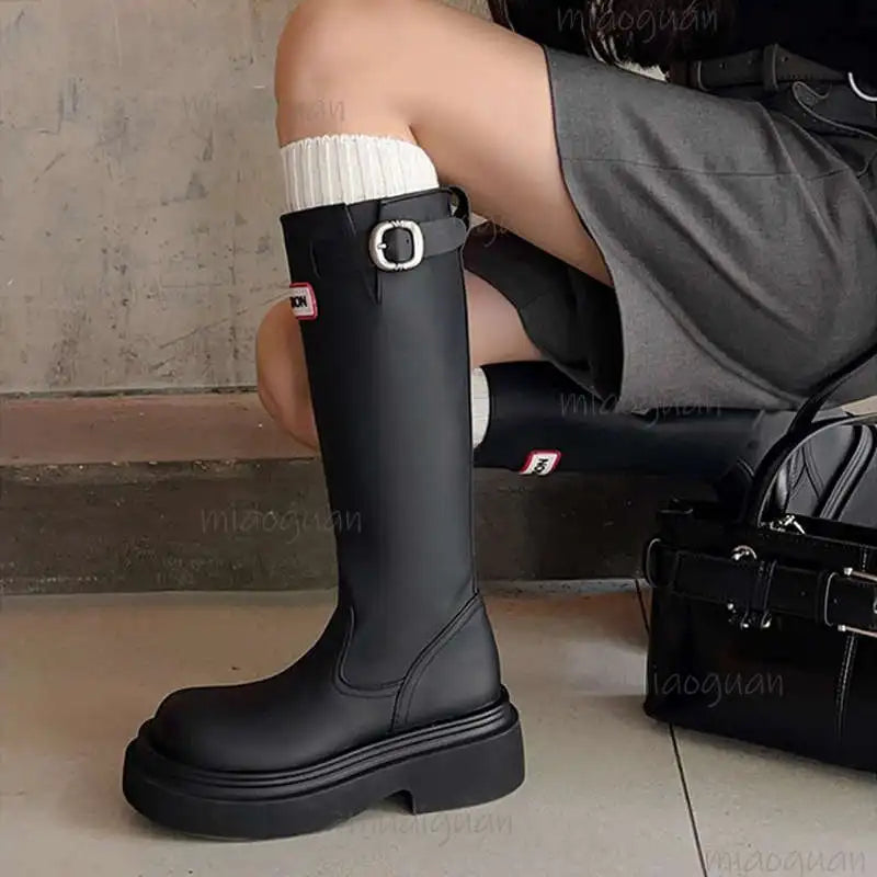 Women's Waterproof Mid-Calf Rain Boots – Anti-Slip Wedge Women's Rain Boots Axl
