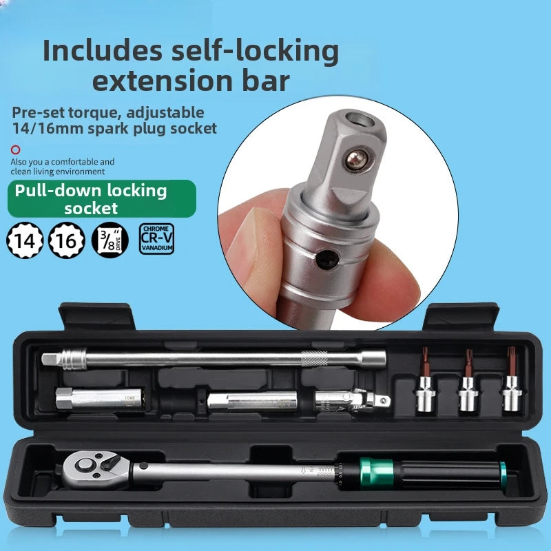 72-Tooth Ratcheting Torque Wrench Set 5–60 N·m | 14 & 16mm Torque Wrench Set Axl
