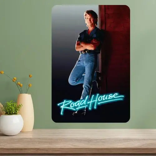Road House Classic Movie Metal Poster Sign | Vintage Wall Decor Metal Wall Sign Axl aluminum sign aluminum 20x30cm