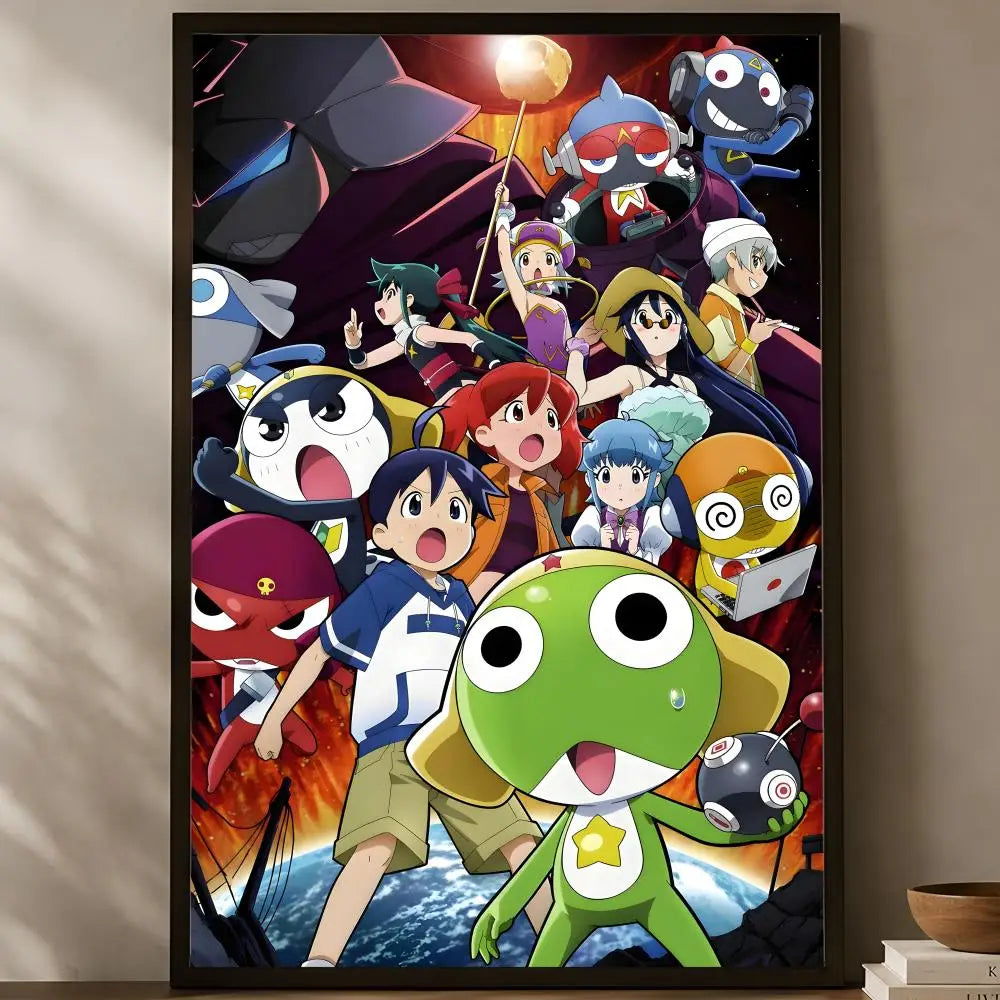 Sgt. Frog Anime Self-Stick HD PVC Wall Poster – Waterproof Anime Wall Poster Axl White19 60X90cmNoframe