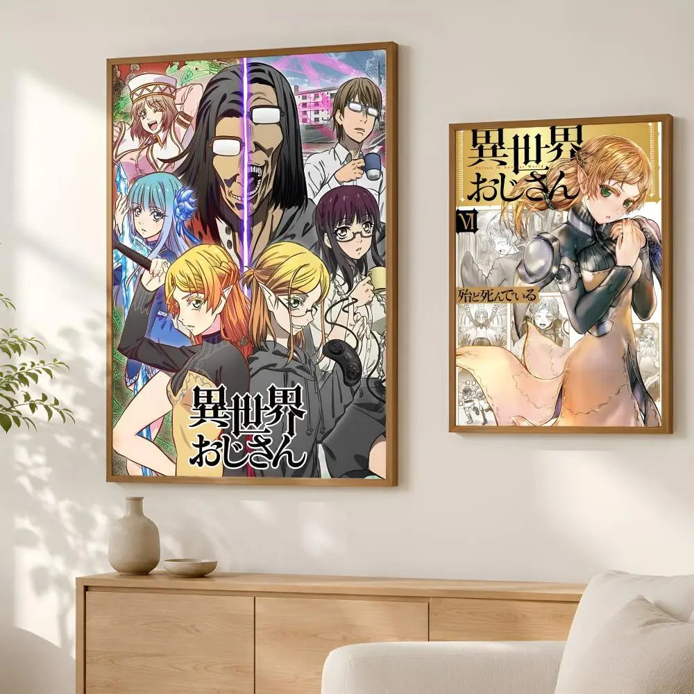 Isekai Uncle Anime Self-Stick HD PVC Wall Poster – Waterproof Anime Wall Poster Axl