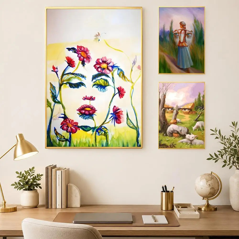 Abstract Art Wall Poster – Self-Stick Waterproof HD Decor Wall Art Poster Axl
