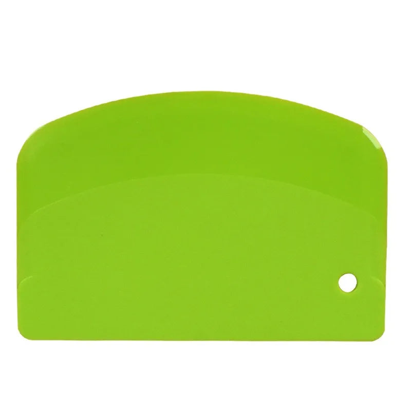 Dough Cutter & Bowl Scraper – Flexible Plastic Pastry Tool Dough Cutter Scraper Axl Scraping plate Green
