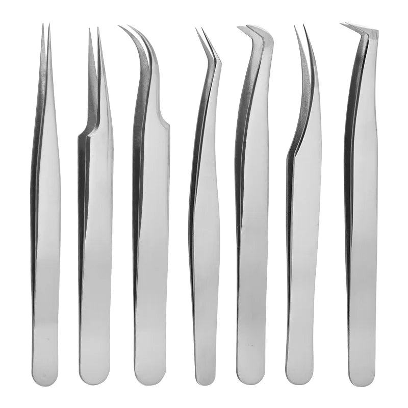 Dolphin Feather Eyelash Extension Tweezers – Precision Clip Eyelash Tweezers Axl