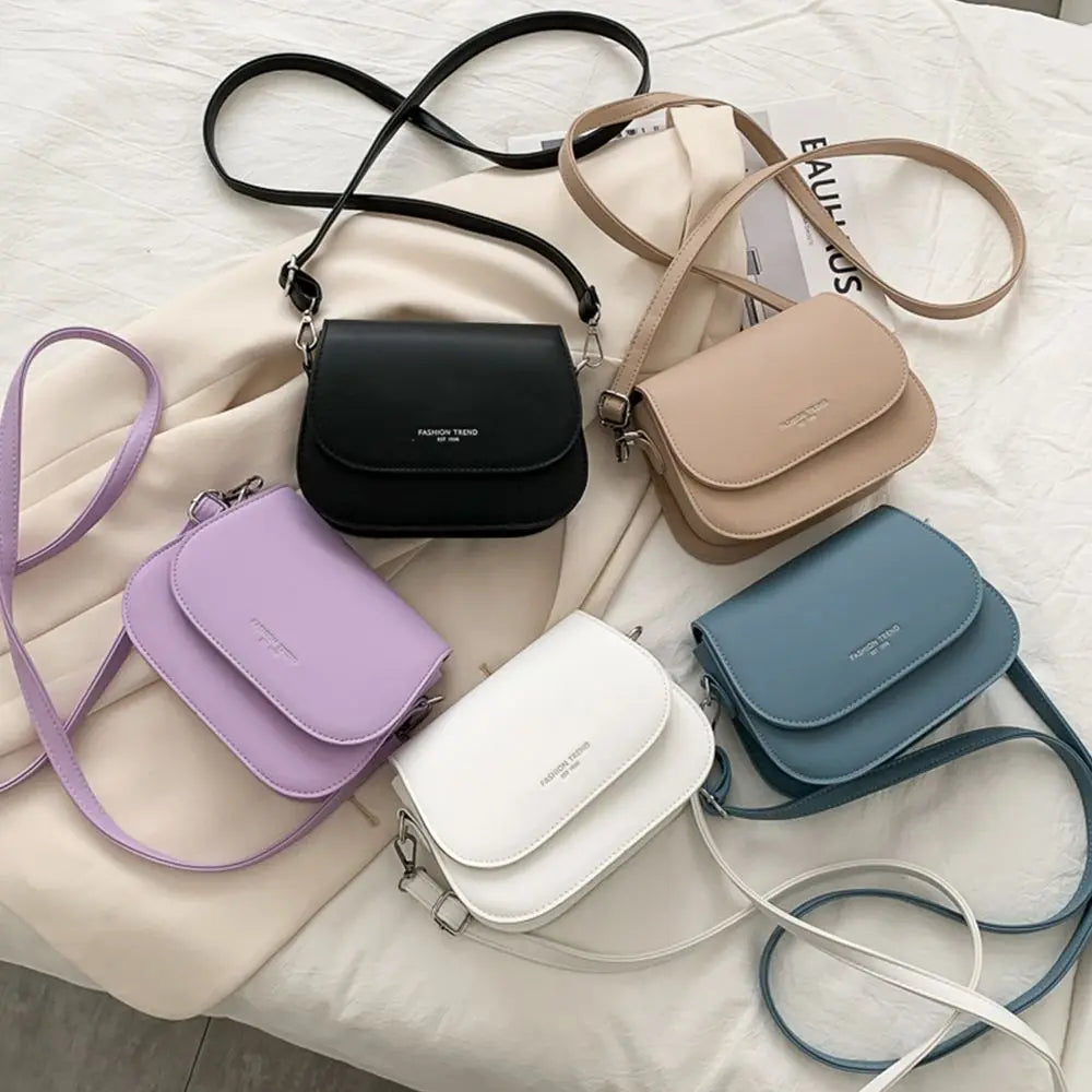 Women's PU Leather Saddle Crossbody Bag – Flap Shoulder Bag Crossbody Shoulder Bag Axl