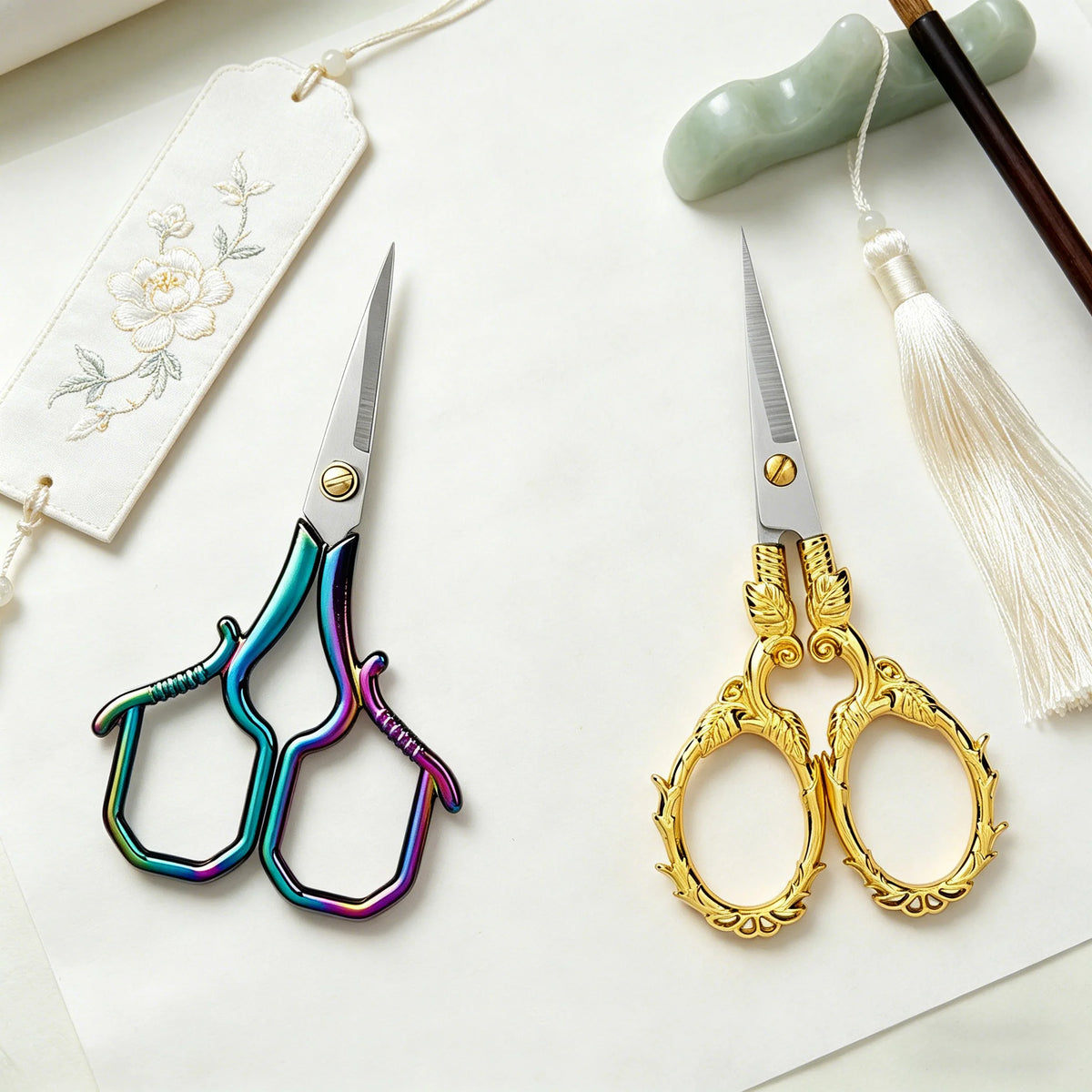 Vintage Tailor Scissors – Sharp Embroidery & Fabric Craft Scissors Craft Scissors Axl Scissors-2PCS