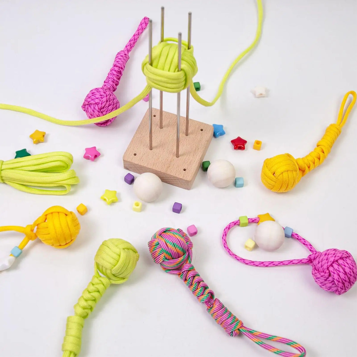 Monkey Fist Paracord Jig Tool – Wood & Steel Knot Maker Paracord Knot Jig Axl Default Title