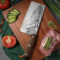 PLYS Forged High-Alloy Carbon Steel Chef's Slicing Knife Chef's Slicing Knife Axl Chocolate