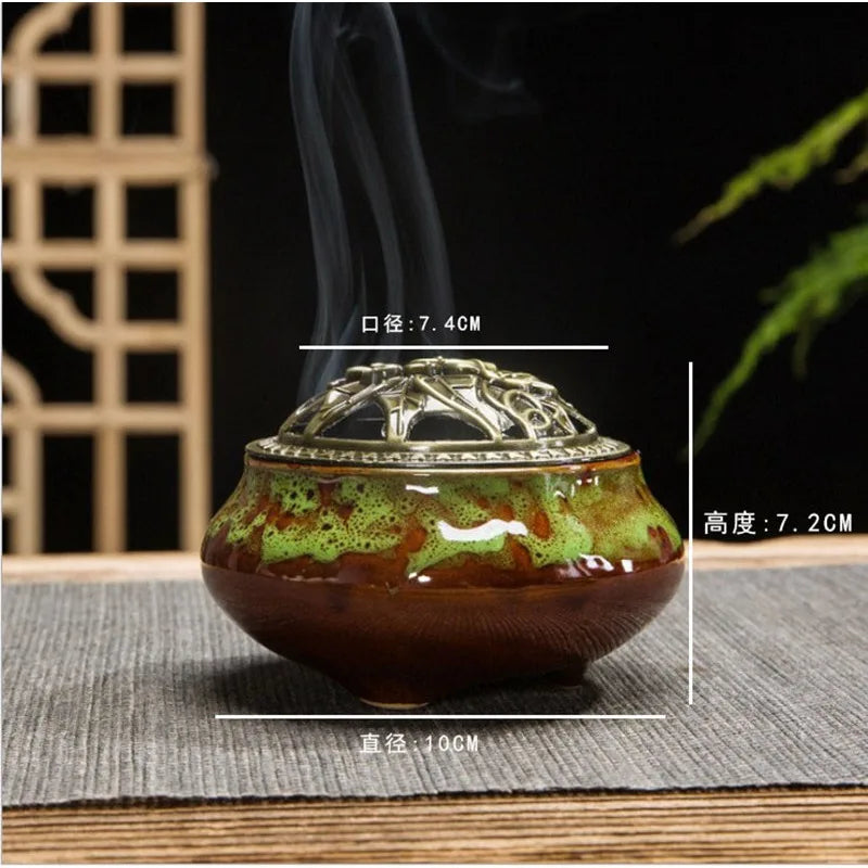 Ceramic Incense Burner – Sandalwood Box & Incense Diffuser Incense Burner Axl