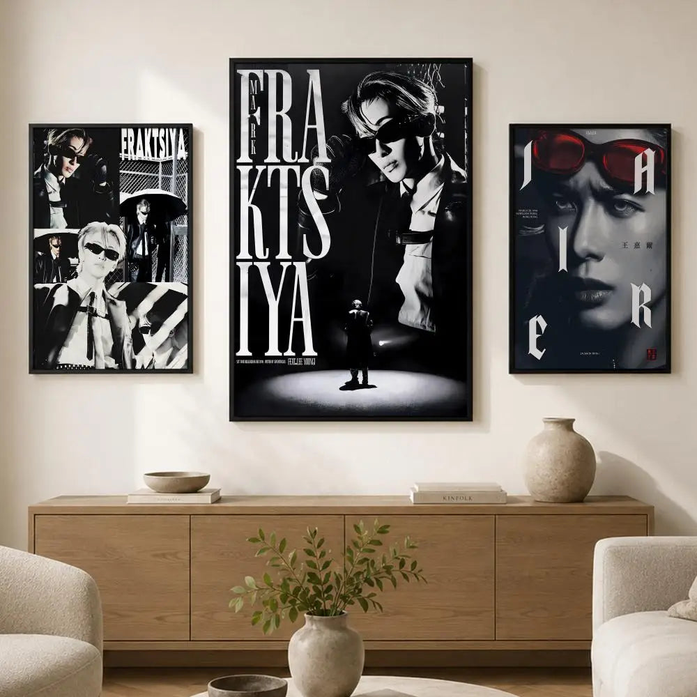 Jackson Wang Self-Adhesive HD Wall Poster | Waterproof Art Print Decorative Wall Poster Axl