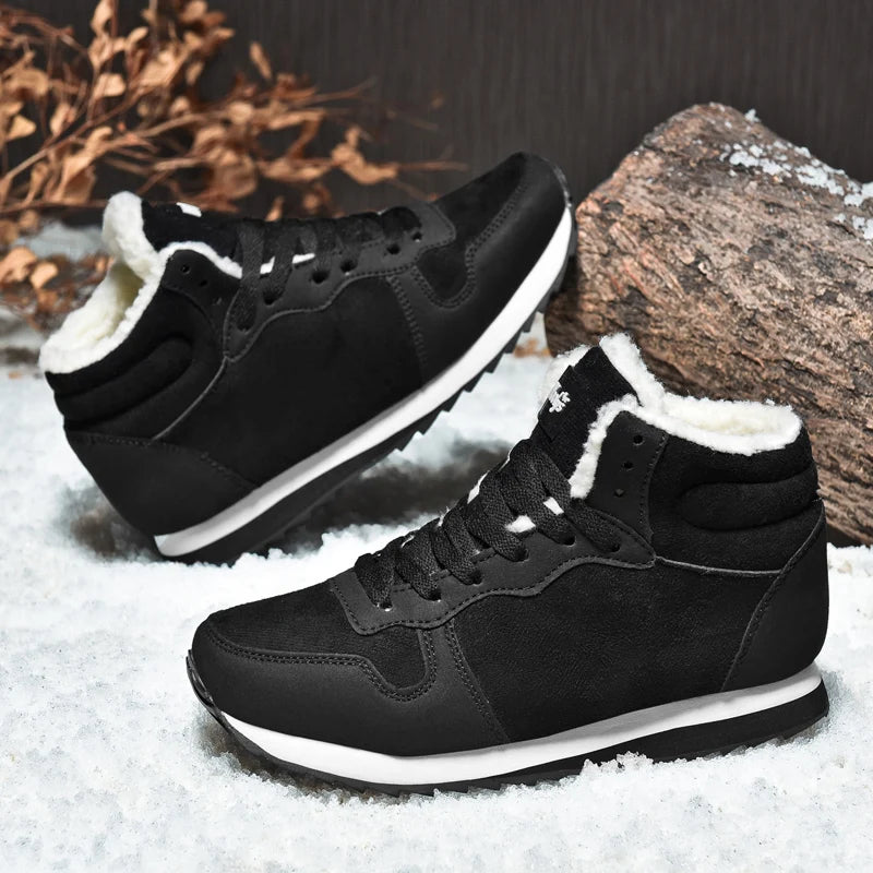 Women's Chunky Platform Ankle Snow Boots – Plush & Waterproof Women's Snow Boots Axl black 39