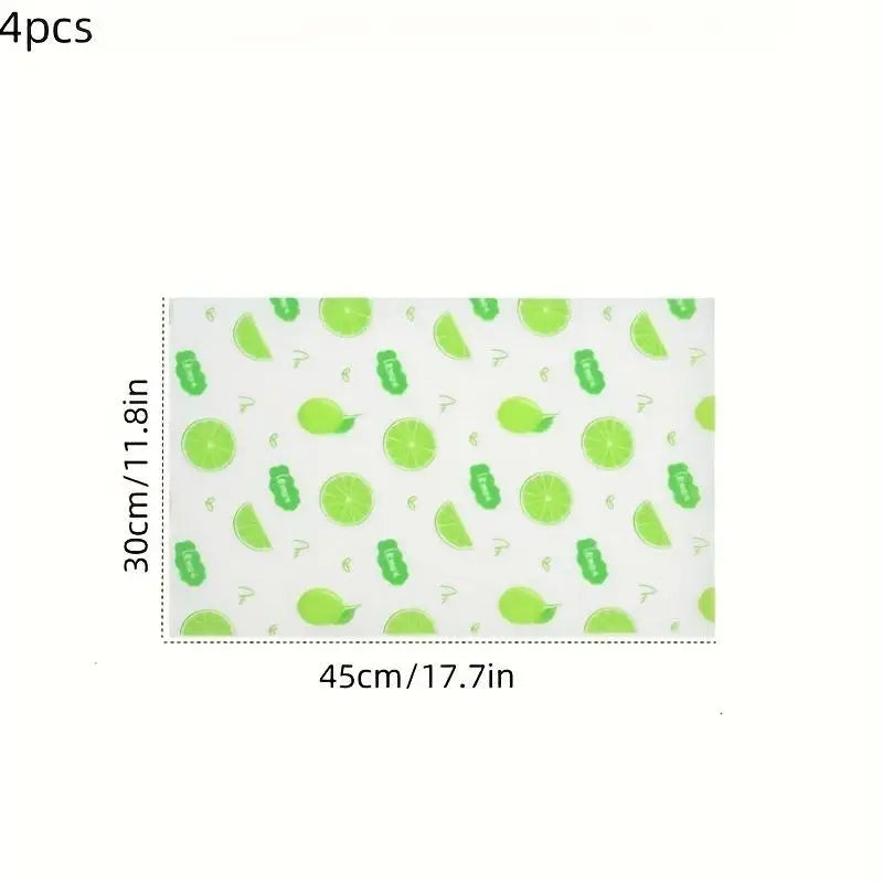 Waterproof Refrigerator Liner Mats – Non-Slip EVA Set 4/8 Pcs Refrigerator Liner Mats Axl
